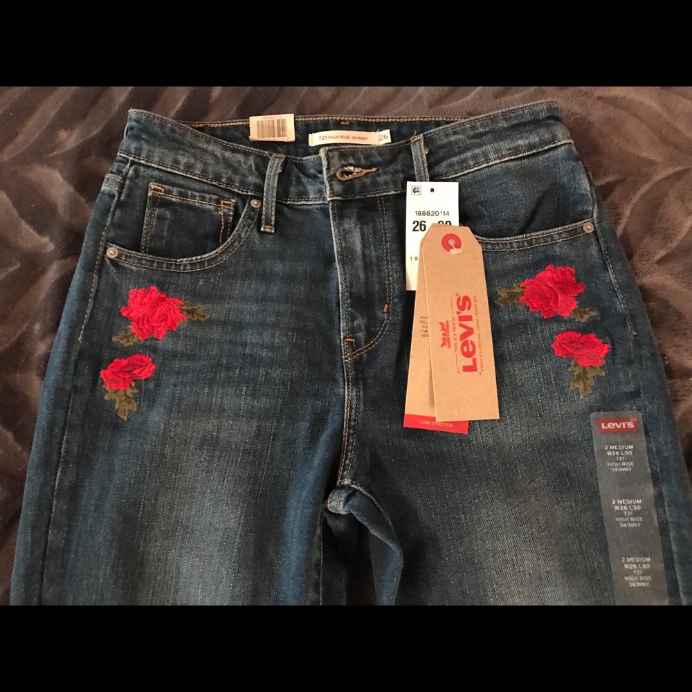 Women Levi’s 721  26 2 Rose jeans France Luxe Gap